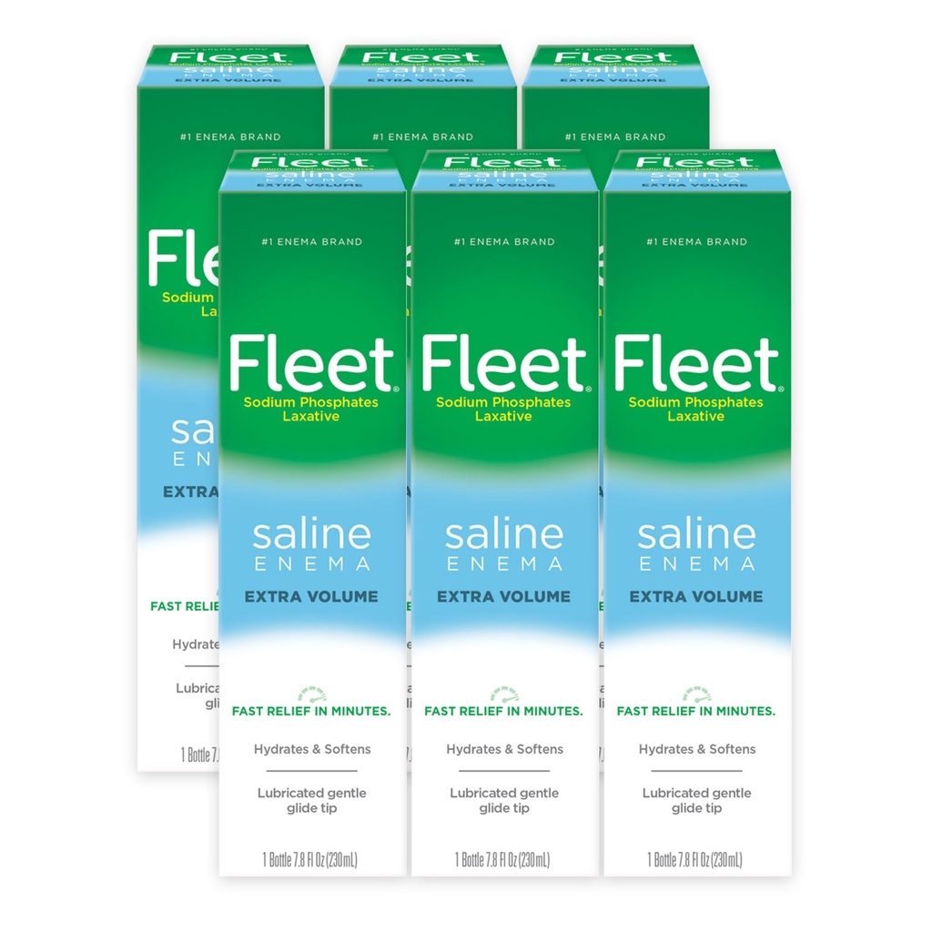 Fleet Laxative Saline Enema, 7.8 Fl Oz (Paket 6)