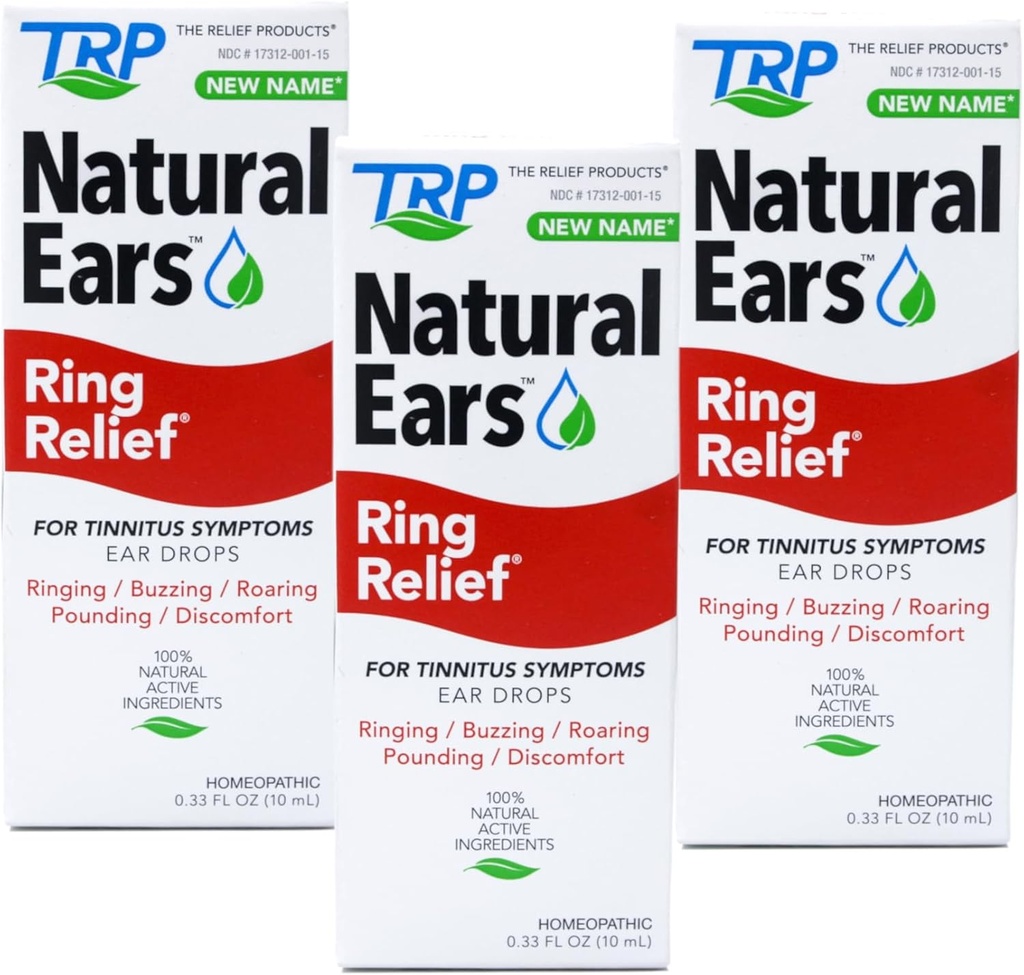 Ring Relief Homeopathic Ear Drops - 0.33 OZ, Paket 3