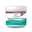 Ionic Fizz Super D-K Calcium Plus by Pure Essence - with Extra Magnesium, Vitamin D3, Vitamin K2 for Strong Bones and Stress Dukung - Mixed Berry - 7.41oz