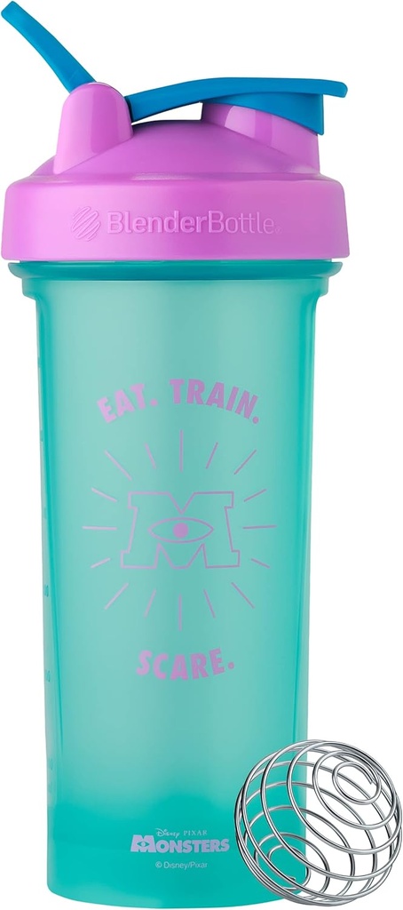 BlenderBottle Pixar Classic V2 Shaker Bottle Perfect for Protein Shakes and Pre Workout, 28- Ounce, Monsters Inc.