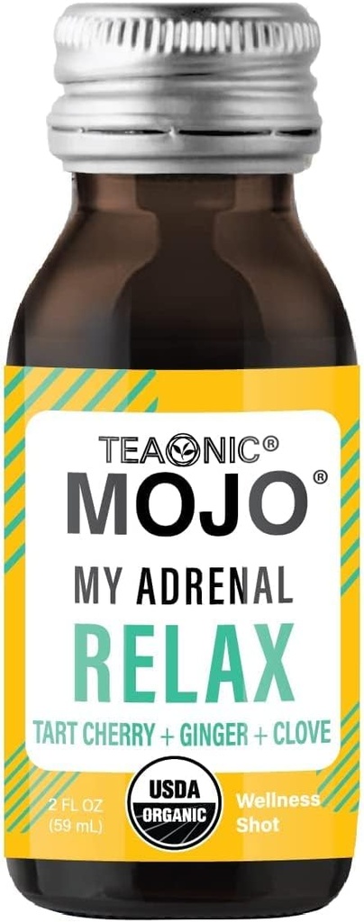 TeaONIC Adrenal dan Imune Dukung Wellness Shots Combo, Paket 24 Wellness Shots-My Adrenal Mojo dan My Immunity Mojo