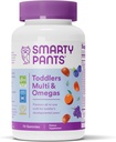SmartyPants Multivitamin Gummies: Omega 3 Fish Oil (EPA / DHA), Vitamin D3, C, Vitamin B12, B6, A, K & Zinc, Biotin, Beta Carotene, Gluten Free, Three Fruit Flavors, 70 Count (23 Hari Supply)