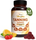 Gummies Tanning, Daily Gummie with Beta- Carotene & Vitamin C & Astaxanthin, Natural Tanning Supplement, Vegan, Non-GMO - 180 Gummies - Paket 3