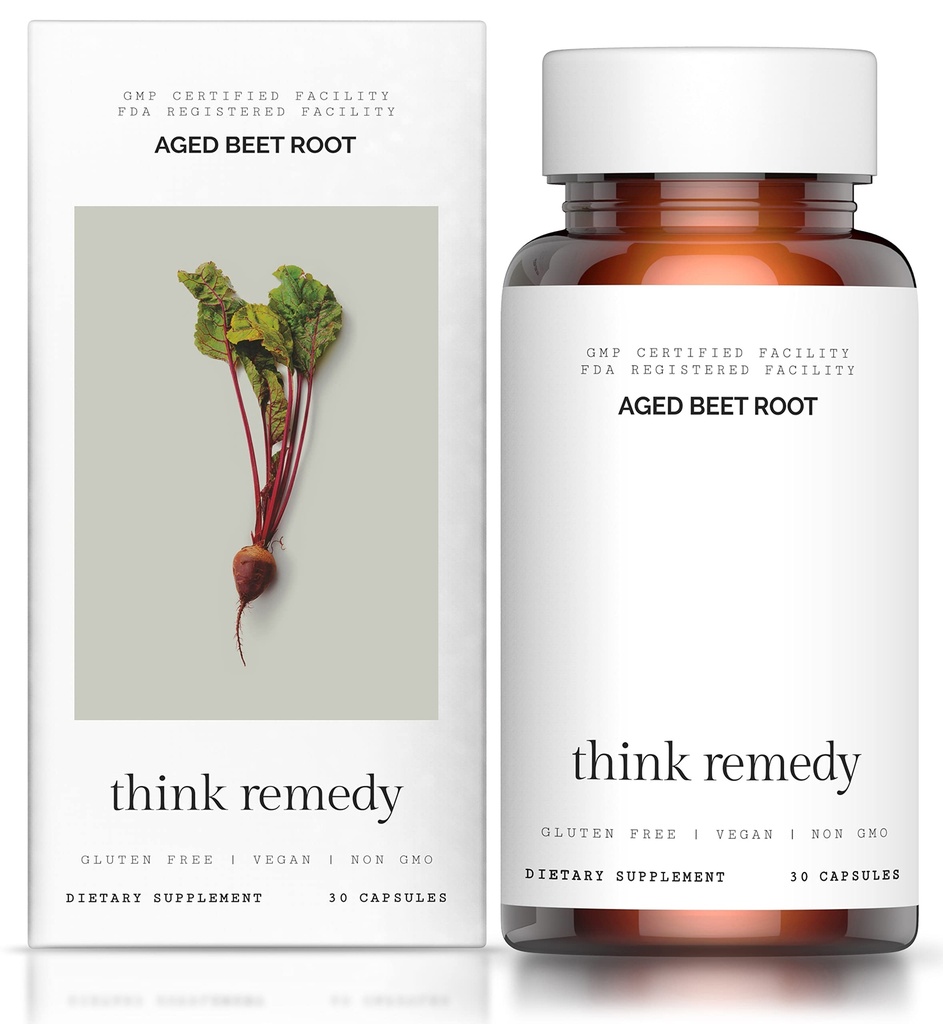 Aged Beet Root Capsules - Beet Pills for Stamina - Organic Beet Root Pouder Suplemen - Nitric Oxide - Nitrate No Sugar - 30 Kapsul - Beet Root Suplemen - Super