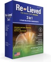 Relieed 3-in- 1 Patches - Organic Natural Menthol, Kamper dan Methyl Salicylate - Superior Sticking Clear Pain Patch - Aluminum- Free, Resistan Air dan USA Membuat - 60 Count