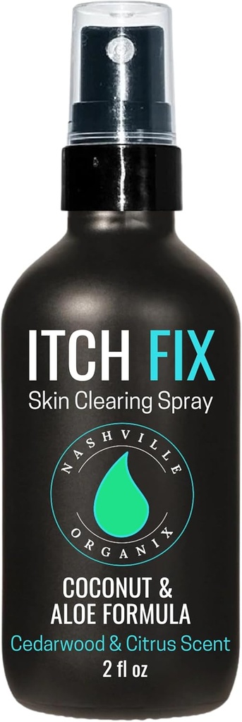 Itch Fix Skin Clearing Spray 124; Athlete Foot & Jock Itch Solution 124; Itching Relief for Groin, Feet, Inner Teat 124; Natural Ingreations and Esculce Oils 124; Odor Eliminator 4oz