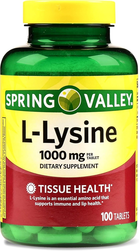 Spring Valley - L- Lysine 1000 mg, 100 tablet