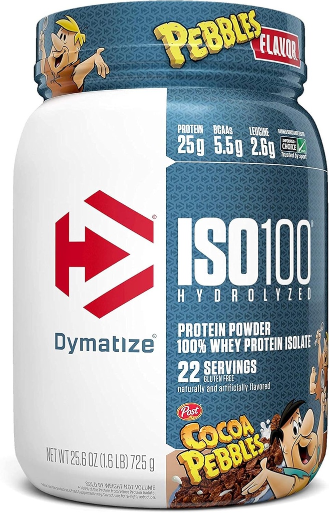 ISO100 Hydrolyzed 100 Wey Protein Isolat Cocoa Pebbles (1.4 Lbs. / 20 Servis)