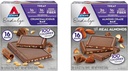 Atkins Endulge Treat Bars, Crunchalicious & Almond Craze Flavors, 12g Net Carbs, 1g Sugar, Good Fiber Source, Keto Friendly, 16 Count