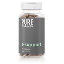 Murni untuk Dukungan Pria T-Dukung Support 124; Vegetarian Dukungan Total untuk Pria dengan Maka, Vitamin D, & Ashwagandha, Muscle Health 124; Endurance, Kekuatan, Fokus, & Dukungan Energi 124; 60 Capsules
