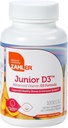 Zahler Junior D3 Chewable 100IU, Kids Vitamin D, Great Tasting Chewable Vitamin D for Kids, Optimal Vitamin D3 1000 IU untuk Anak-anak, Certifikasi Kosher, 240 Tablet Chewable