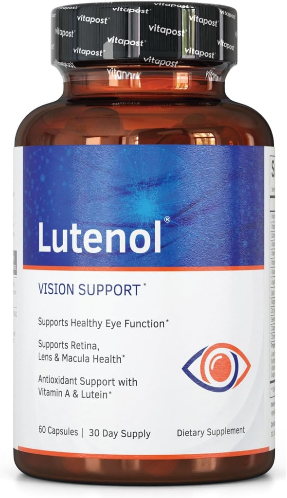 Applemen Visi Alam 124; dengan Eye Vitamin, Lutein & Iexanthin, Vitamin A & Zinc untuk mendukung Retina, Lens & Macula Health. 60 Capsules