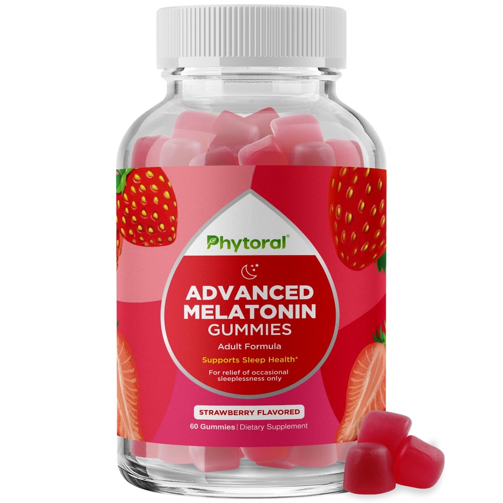 Melonatin Gummy Vitamin Sleep Supplement - Natural Adult Melonalin Gummies 5mg Deep Sleep Supplement - 5mg Mood Duplicable Gummeres and Nighttime Immunity
