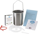 Purelife Detox Coffee Enema Kit - Made in USA - 2 Qt / Superior Non Toxic Made in USA Quality / 1 lb Purelife Ultra Light Gold Enema Coffee - Lab Tested with no mycotoxin- Silicone Tubing