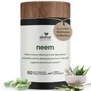 AKSHAR Ayurveda - Neem Capsules dengan Neem Extract dan Neem Leaf Powder - Herbal Neem Suplemen untuk mendukung Clear Skin Health dan Detox - Vegan Cruelty- Free Neef Capsules (60 Count)
