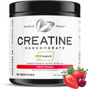 Muscle Feast Creapur Creatine Monohydrate Powder, Vegan Keto Friendly Gluten- Free Easy to Mix, Muscle Recovery Suplement, Creatine for Muscle Growth, Flavored Creatine, Natural Fruit Punch 300g