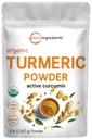 Powder Turmeric Organik, 5 Pounds 124; Rich in Active Curcumin 124; Pure Turmeric Suppport for Joint & Ammune Health 124; Non-GMO, Vegan Friendly, India Origin