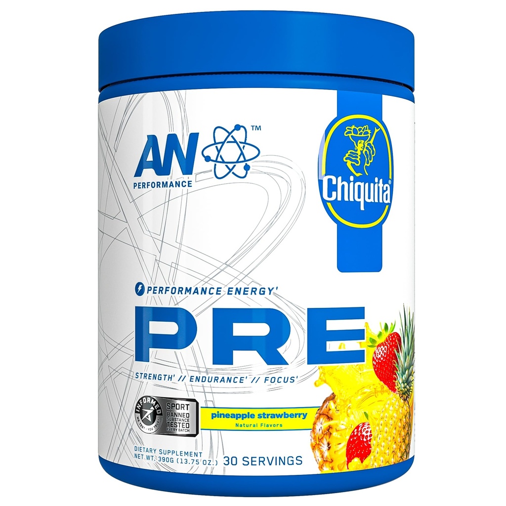 Sebuah Performance Preformance Powder Suplemen untuk Pria & Women 124; Minuman Energi Mix dengan 300 mg Caffeine + Beta Alanine + Citrulline 124; Third-Party Tested 124; Strawberry Pineapple 12430