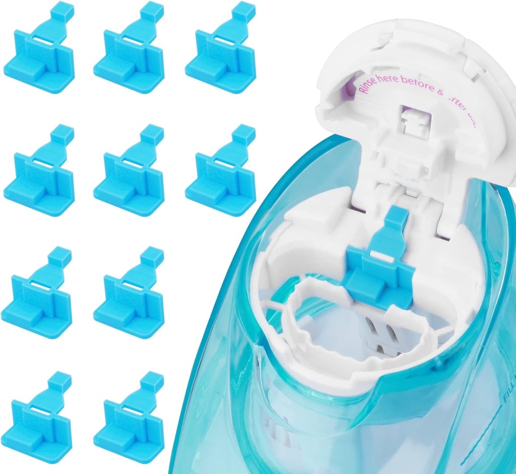 Silicone Saltwater Pods Refills Accesories Compatible with Navage Nasal Care - Save Saltwater Pods for Easy Operation (10 Packall-Blue)