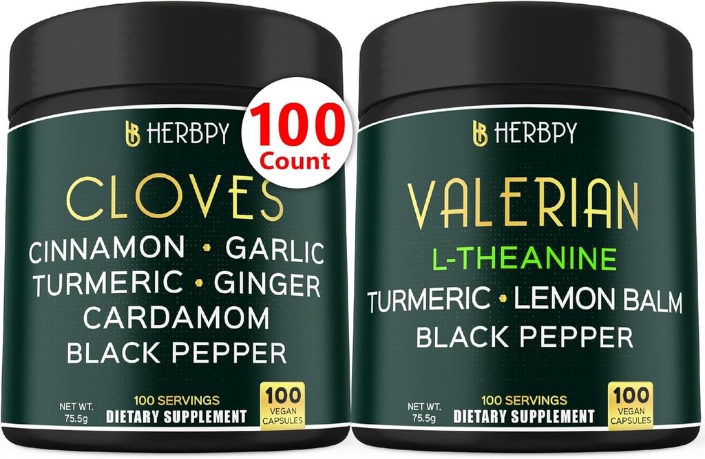 Bundle 7in1 Cloves Supplement & 5in1 Valerian Root Suplemen