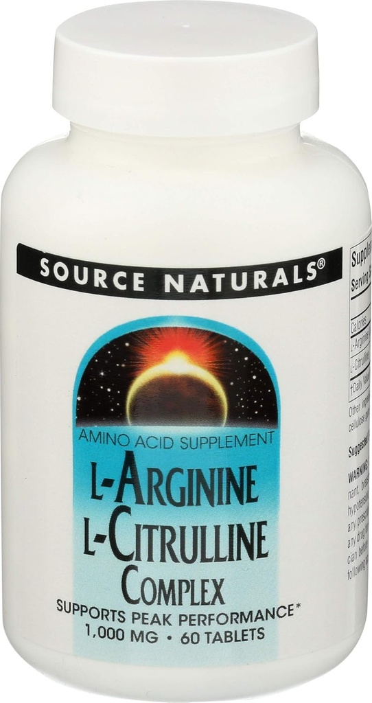 L Arginine L Citrulline Complex Sournals, Inc. 60 Tab