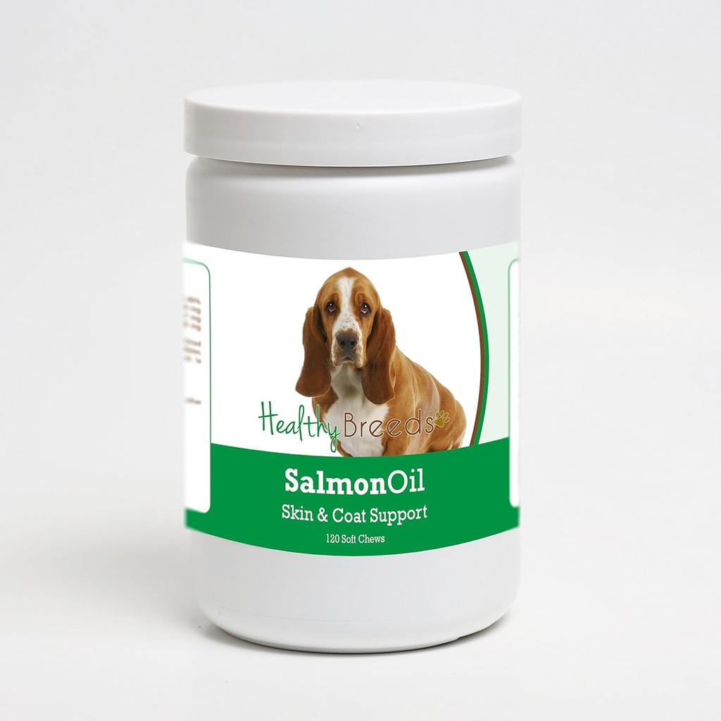 Sehat Breeds Basset Hound Salmon Oil Soft Chews 120 Count