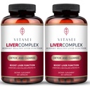 VITASEI Liver Cleanse Detox & Repair, Liver Complex W / Milk Thistle Extract, Garcinia, Curcumin C3, Dukung Herbal Diet Supplemen, Detox Formula Perempuan & Men, 60 Capsule (Paket 2)