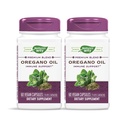 Nature 's Way Oregano Oil 75- 85% Carvacrol per Capsule, Vegetarian Vegetarian Capsules, Paket 2
