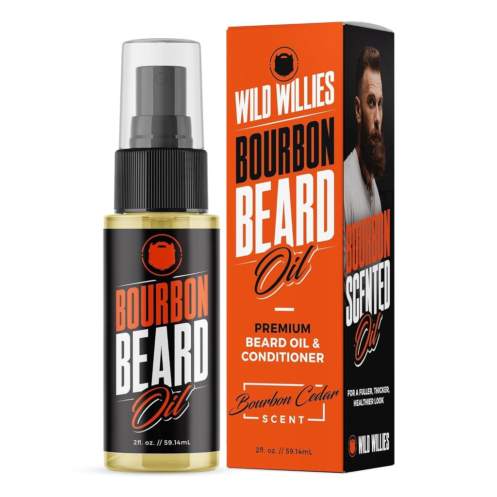 Wild Willies Premium Beard Oil & conditioner (Bourbon Cedar)