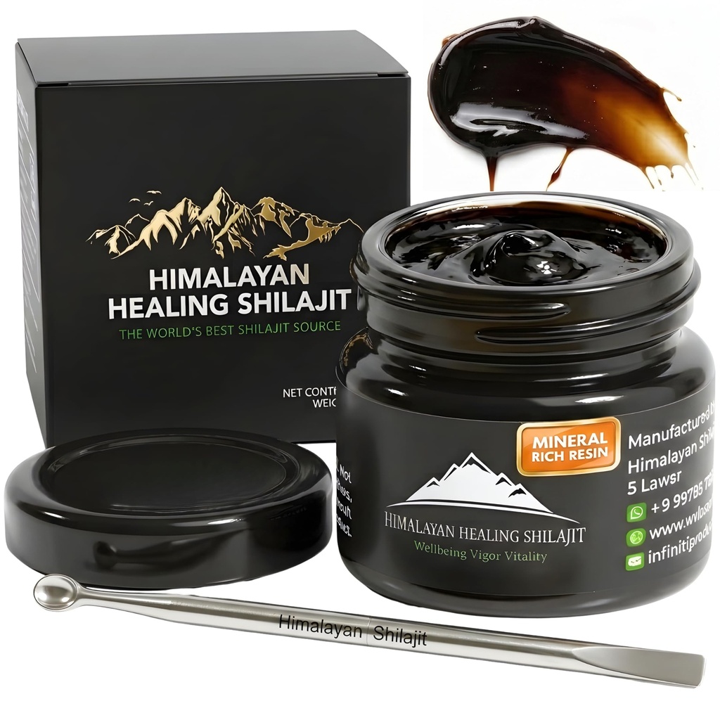 Pangkat Emas Himalaya Shilajit Resin Untuk Pria & Perempuan; 500MG Potency Max