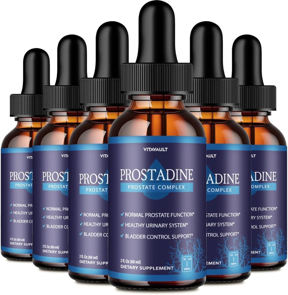 Prostadine, Impospontate Dukung Liquid Drops, Prostadine Tertinggi-Rated for Overall Prostate Wellness, Eister-To-Use Dropper Form (6 Pack)