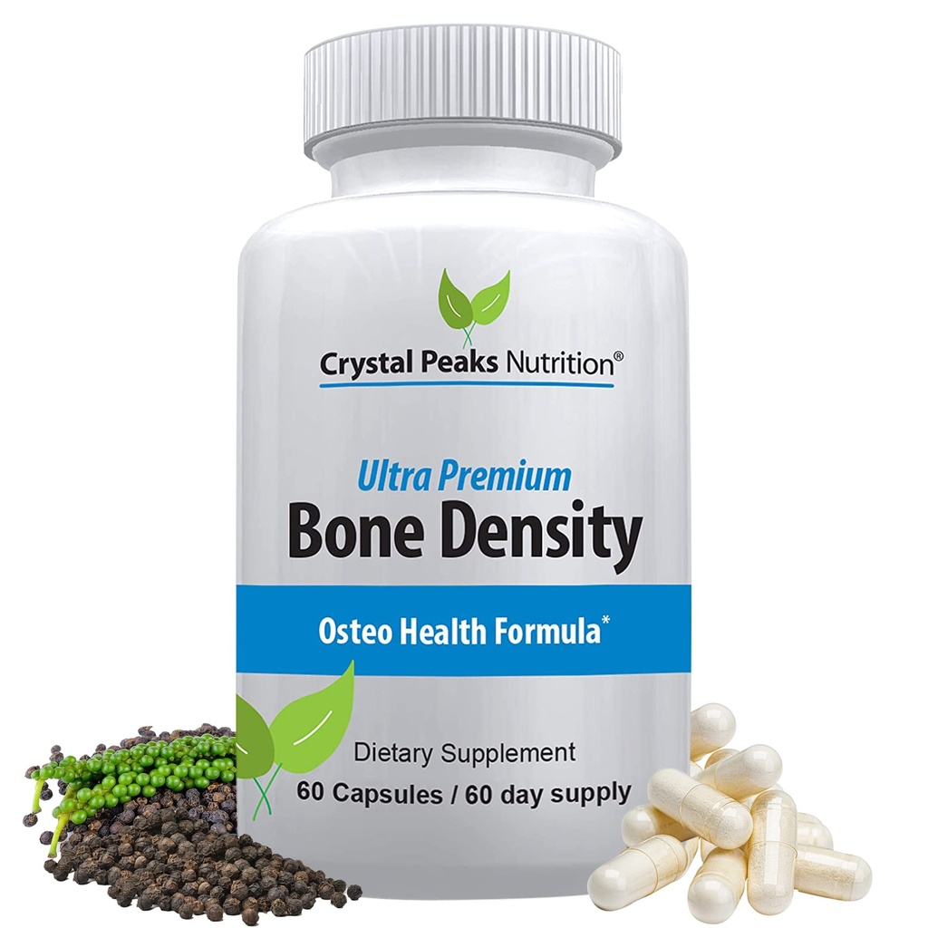 Ultra Premium Bone Formula - Calcium Carbonate w / Vitamin K2 & D3 - Calsium Suplemen untuk Bones - Promore Bone Kekuatan sehingga Anda dapat Tetap Aktif - 60 Kapsul, 60- Day Suppply