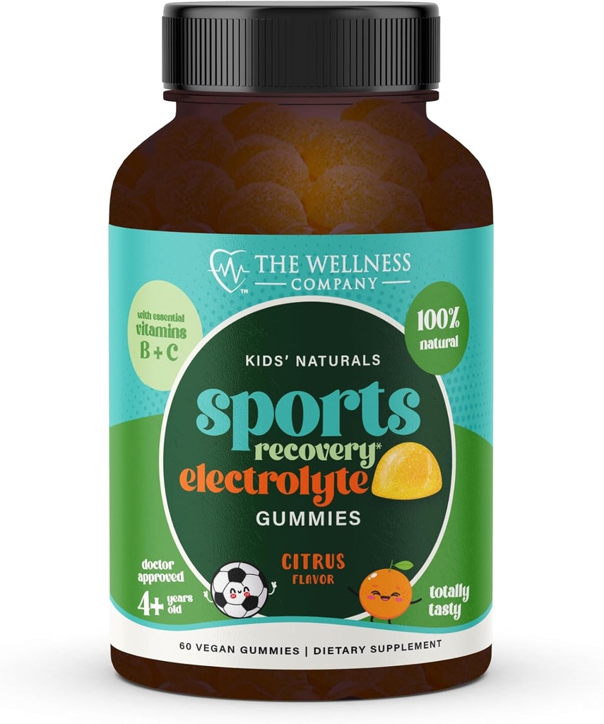 Anak-anak Gummies Pemulihan Sport - Harian Wellness Dukungan 124; 60ct (1 Bulan Supply)