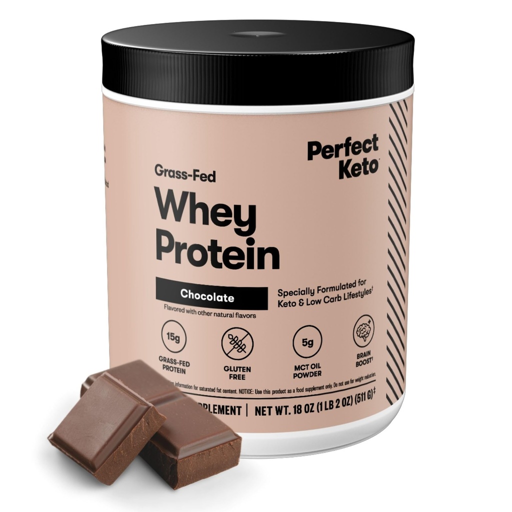 Sempurna Keto Pure Whey Protein Powder Isolat Deliciate 100% Grass Fed Meal Replacement Shake No Artificials, Gluten Free, Soy Free, Non- GMO (Cokelat)