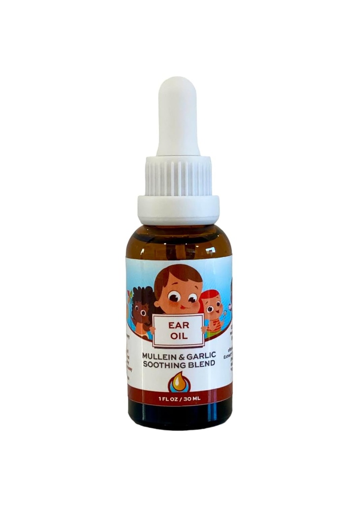 Punkin Butt Baby Ear Oil 124; Garlic Organik, Mullein, Calendula Ear Drops Aman bagi Bayi (1 oz)