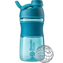 BlenderBottle 20oz SportMixer Protein Botol Shaker dengan BlenderBall Wire Whilk, Rose and Teal