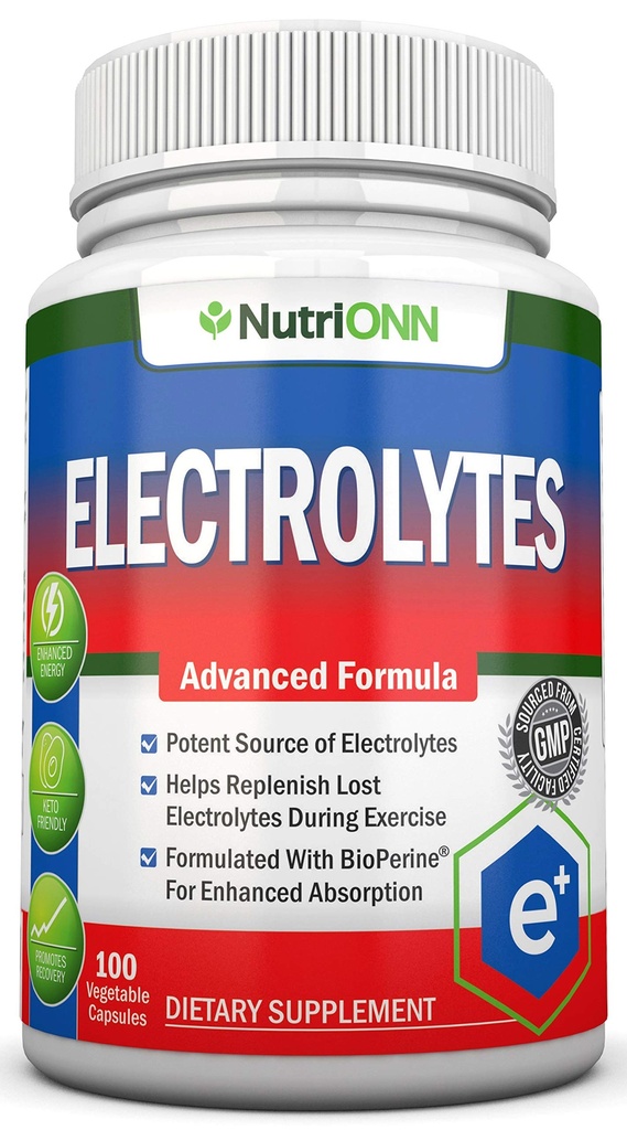 Electrolytes - 100 Multical Electrolite Replacement Capsules - Premium Keto Friendly Pills - No Sugar - Great for Hydration, Renewal & Revitalisasi - Trace Minemipottation, Magnesium, Sodium Salts