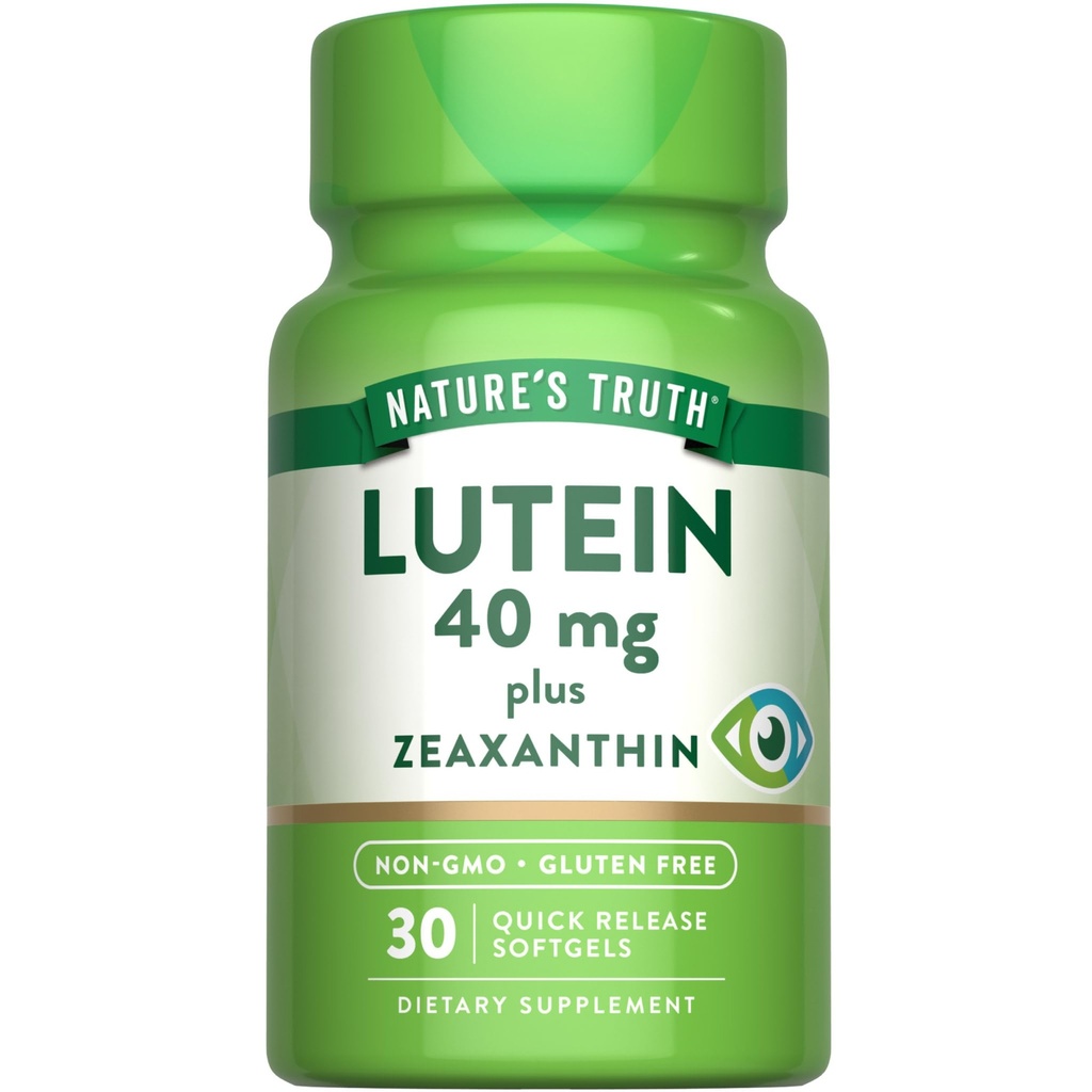 Nature 's Truth Lutein and Hobxanthin Suplement (Suplemen Nature' s Truth Lutein and Non-GMO & Gluten Free)