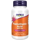 Sekarang Makanan Suplemen, Acid Pantothenic (Vitamin B-5) 500 mg, B-Complex Vitamin, 100 Kapsul