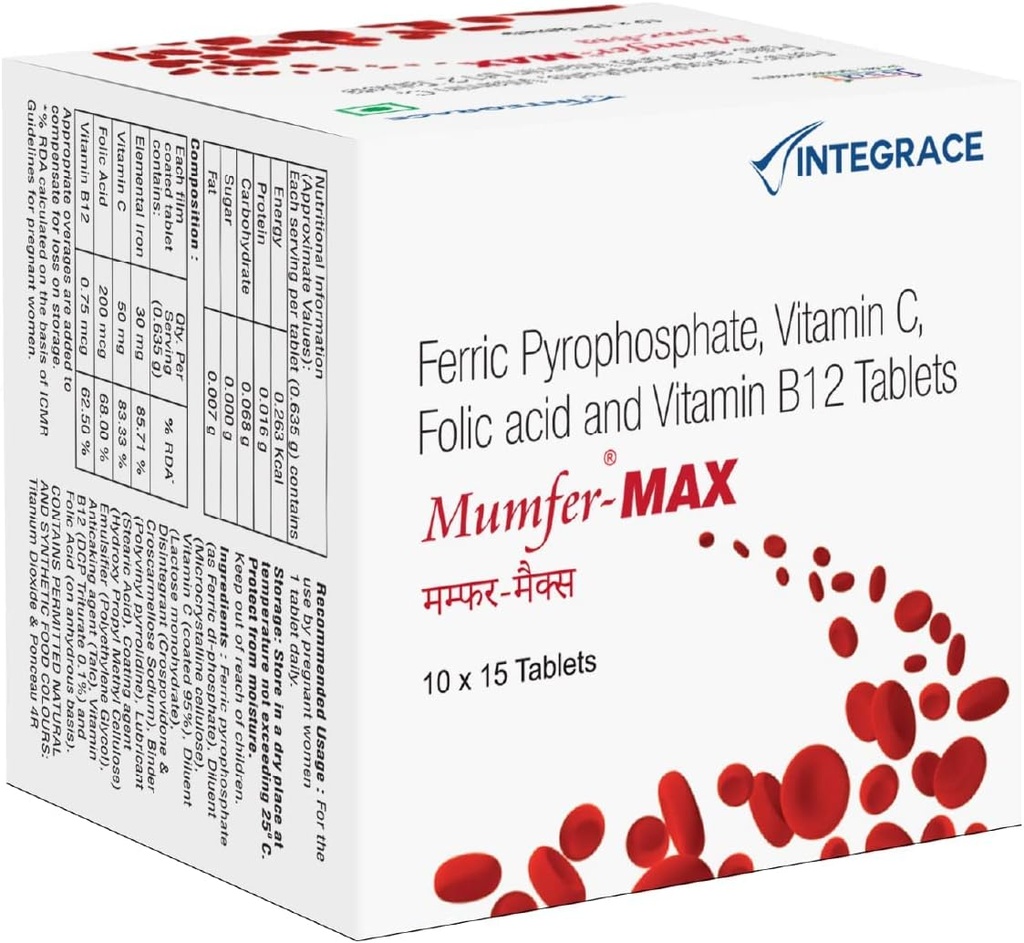 Nutronix TNA 150 Tablet = Besi, Penambahan Acid Folic, Vitamin C & Vitamin B12; dan Energi