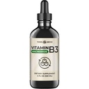 Liquid Vitamin B3 (as Niacinamide) Suplemen - Non Flush Form of Niasin - Cepat Absorpsi - Konvenient Niacins Drops for Women and Men - 4 oz (120ml)