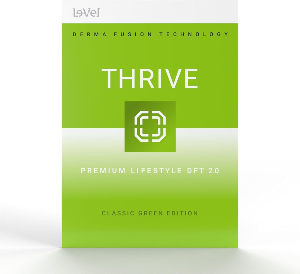 Dukungan Wellness Le- Vel TRHIVE, Suplemen Nutres dengan B12, ForsLean, dan White Willow Bark (Hijau Klasik)