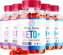 (5 Paket) Slim Aura Keto ACV Gummies - Secara resmi Slim Aura Keto Plus Apple Cider 1050MG Advanced Formula Gummys, All Natural Premium Formula, Slimaura Gomitas Review, 300 Gummies selama 5 Bulan