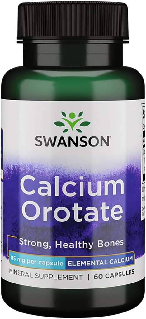 Swanson Calcium Orotasi 85 Miligram 60 Capsules