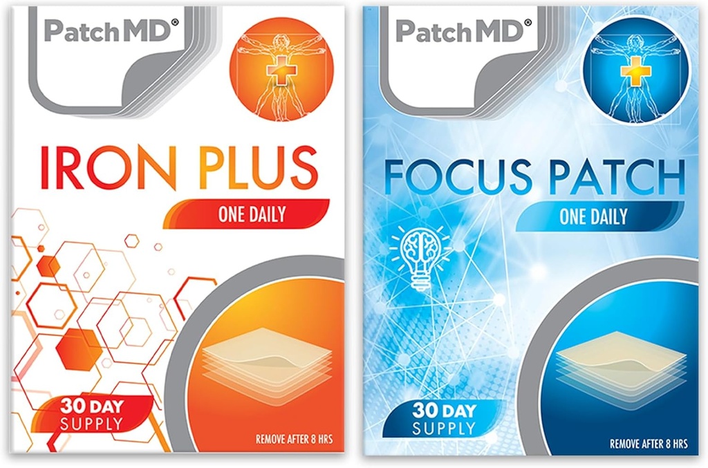 Bundle Iron Plus & Focus Topical Patch - 30 Days Supply