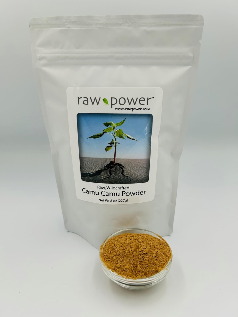 Bubuk daya Camu Berry mentah, 8 oz (227g), mentah, buatan liar, 100% Murni, Non- GMO, Organisasi