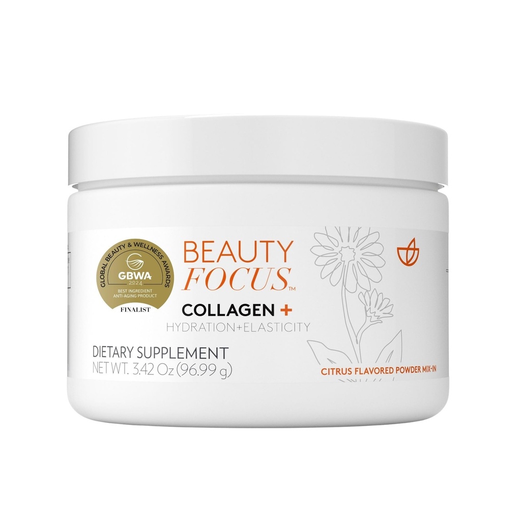 Nu Skin Collagen + Powder Mix-in Alasan124; Citrus- Flavored Collagen Peptides with Lutein & Acerola Cherry 124; Supports Skin Elasticity, Tone & Texture 124; 30 Servings