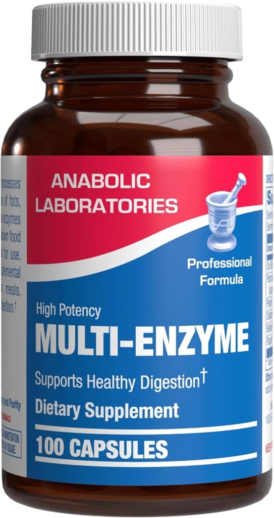 Multi Digetical Enzymes with Ox Bile Supplement - Clinical Strength Ditraffic Suplement with Pancreatin Pankreatics Enzymes for Protein Carb & Fat Digetives Support & Reduced Thomach Dishich