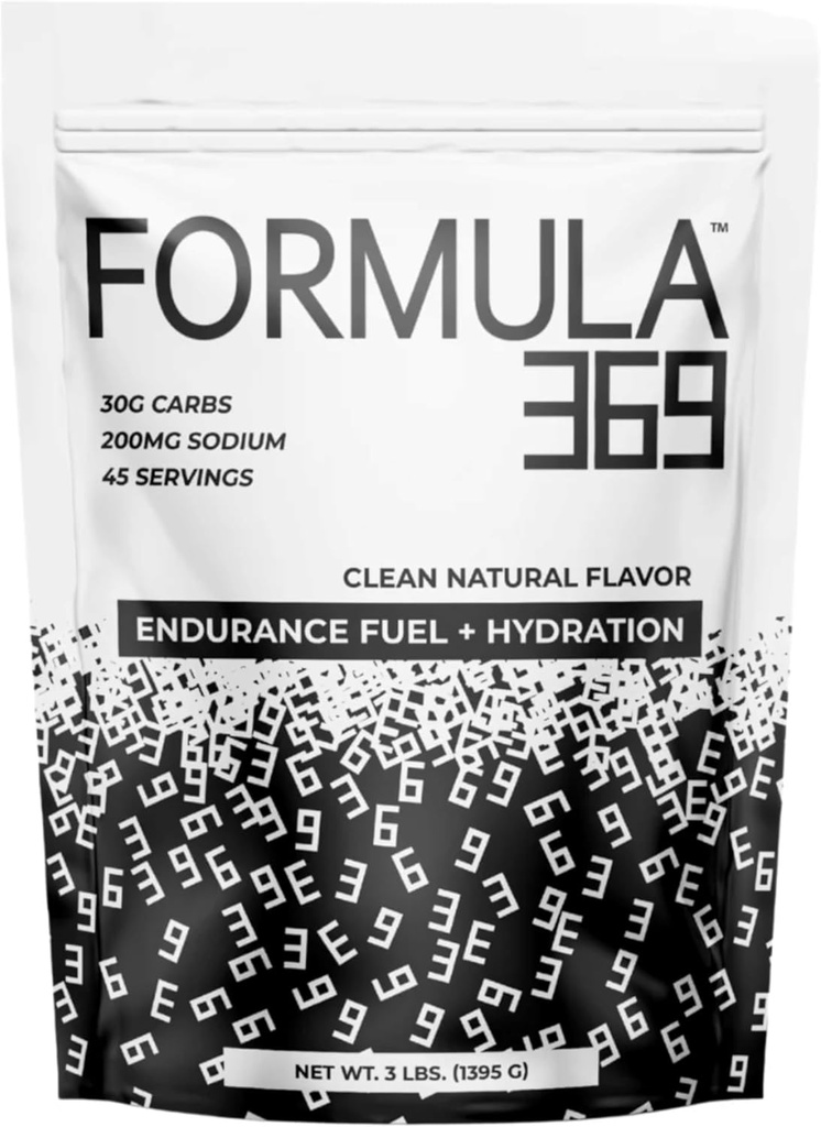 Formula 369 Endurance & Energy Drink Mix - 30g Carbs + Electrolytes 124; Dual Carb powder untuk Atlet 124; Vegan 124; (3 lb, Unflamited)