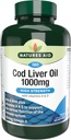 Natures Aid High Strength Cod Liver Oil 10000mg with Vitamin A & D - 180 Capsules